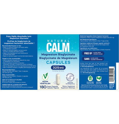 Natural Calm Magnesium Bisglycinate Capsules image 4