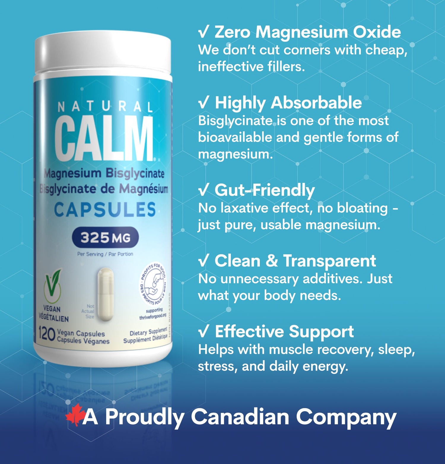 Natural Calm Magnesium Bisglycinate Capsules image 3