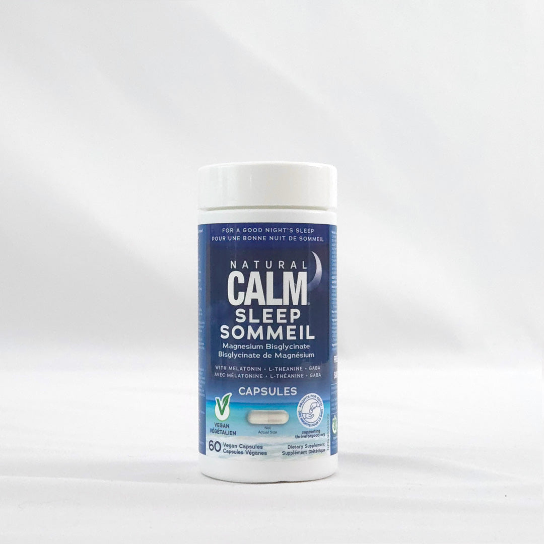 Calm Sleep Capsules — Magnesium Bisglycinate + Melatonin + GABA + L-Theanine