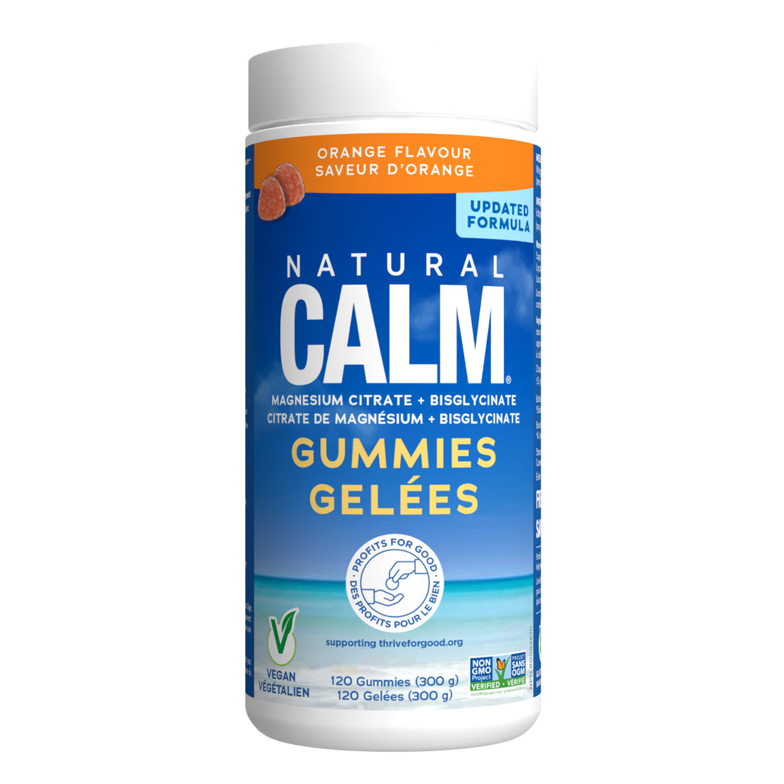 Natural Calm Magnesium Gummies - Orange Flavour