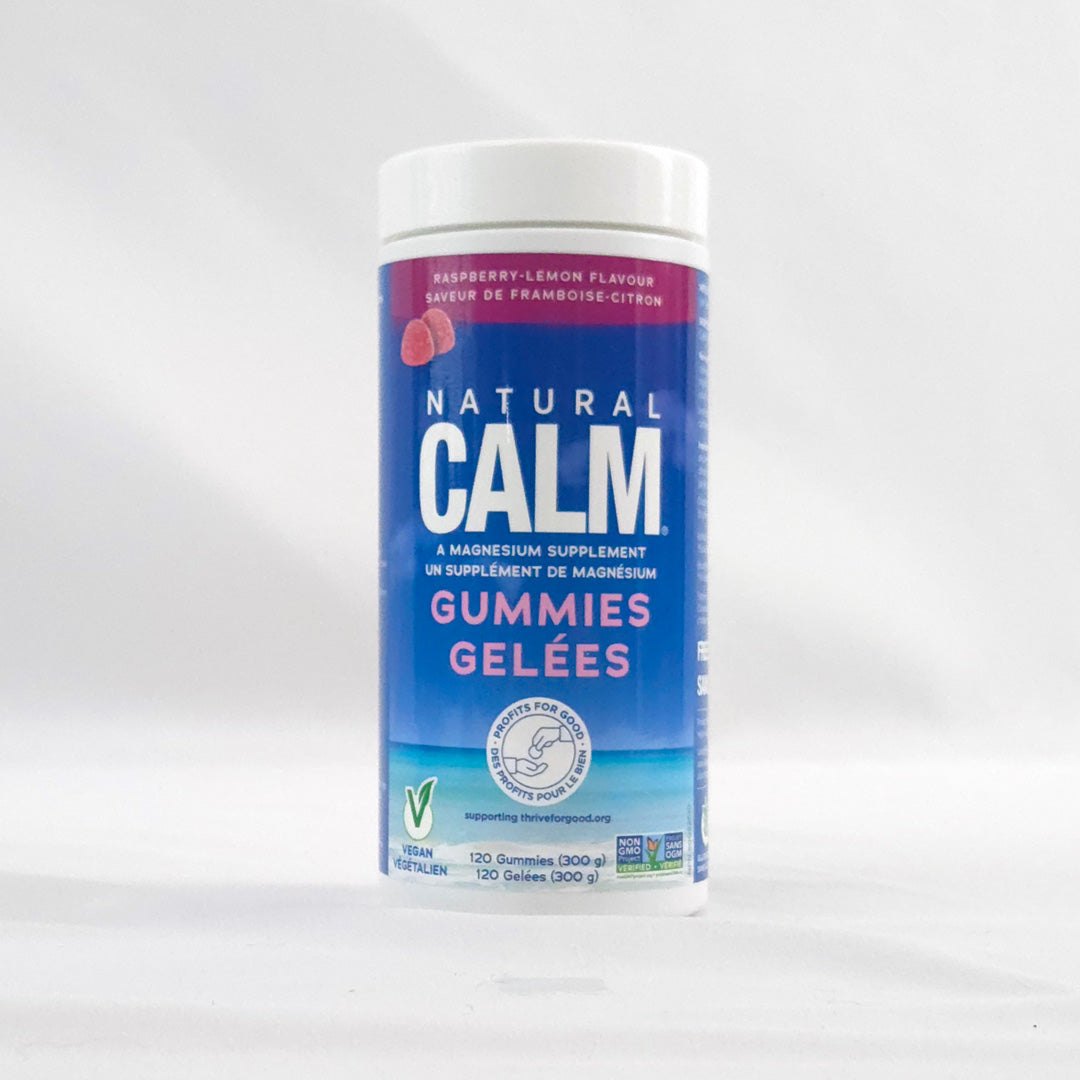 Natural Calm Magnesium Gummies Raspberry-Lemon Flavour