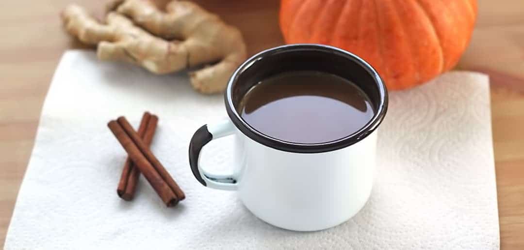 Ginger, pumpkin and cinnamon hot chocolate