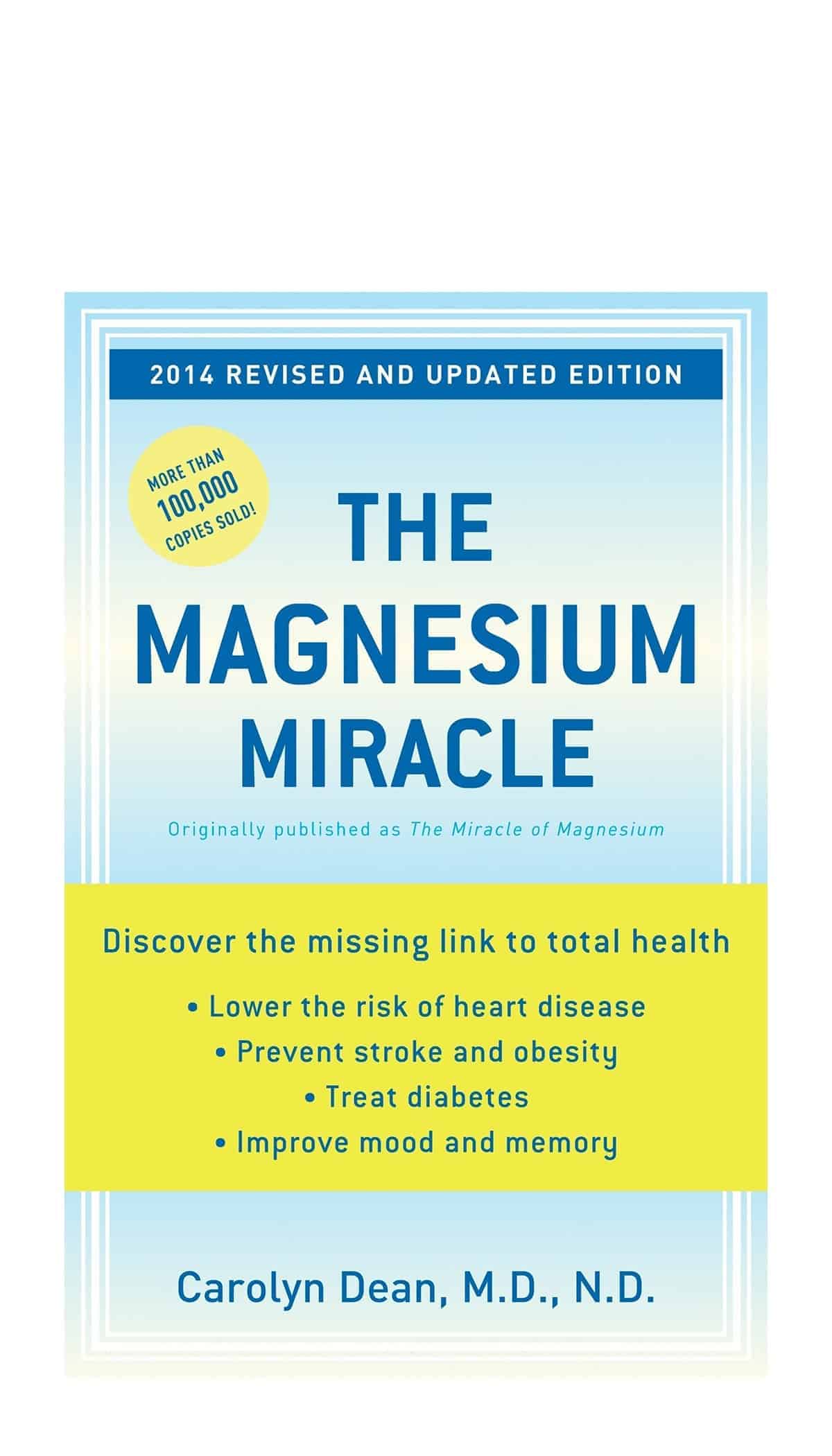 The Magnesium Miracle book by Dr. Carolyn Dean Natural Calm Canada